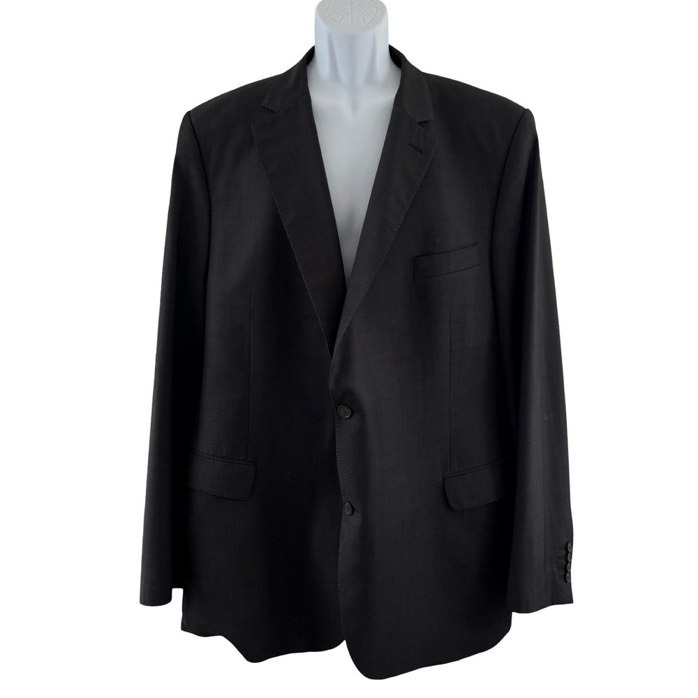 Carl Gross Suit Jacket Mens 54 US 44 Gray Wool Cerruti Notch Lapel Business